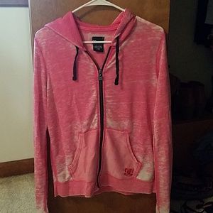 Pink acid wash jacket